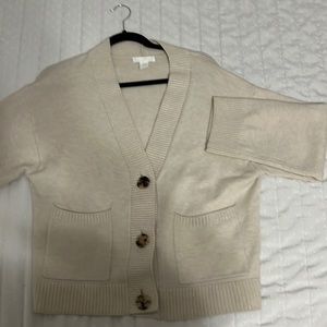 H&M BEIGE CARDIGAN